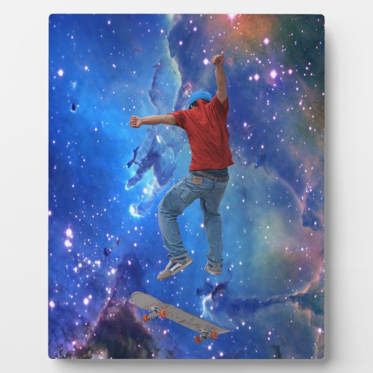 スケートボーダーゲットエアアクション通りクルチャアート フォトプラーク (正面)