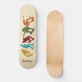 スケートボーダースケートボーディンググラフィックスコラージュの場合 スケートボード (正面)