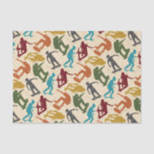 スケートボーダースケートボーディンググラフィックスコラージュの場合 薄葉紙 (正面)