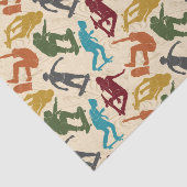 スケートボーダースケートボーディンググラフィックスコラージュの場合 薄葉紙 (詳細)