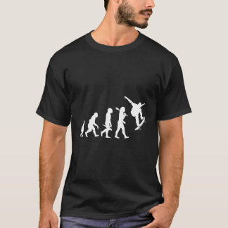 スケートボーダースケートボードキックフリップギの進化 Tシャツ