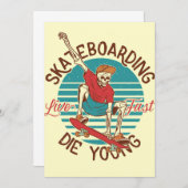 スケートボーダースケートボードライブファスト サンキューカード (正面/裏面)