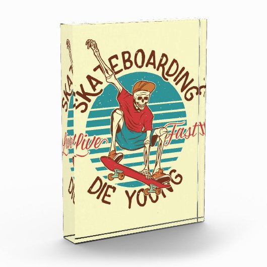 スケートボーダースケートボードライブファスト フォトブロック (左)