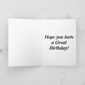 スケートボーダーハッピーバースデーカード カード (内部)