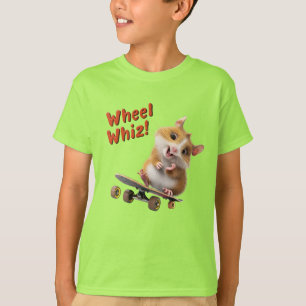 スケートボーダーハムスターホイールウィズ Tシャツ