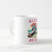スケートボーダーボーイ コーヒーマグカップ (正面左)