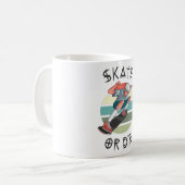 スケートボーダーボーイ コーヒーマグカップ (正面左)
