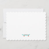 スケートボーダー招待状 招待状 (裏面)