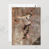 スケートボーダー通りアートスタイル ポストカード (正面/裏面)