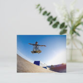 スケートボーダー飛行 ポストカード (スタンド正面)