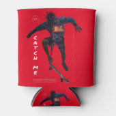 スケートボーダー シルエット - 都市デザイン 缶クーラー (正面)