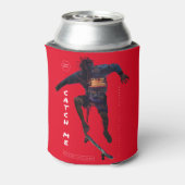 スケートボーダー シルエット - 都市デザイン 缶クーラー (缶裏面)