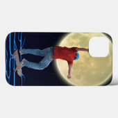 スケートボーダー&フルムーン2アクションスポーツアート Case-Mate iPhoneケース (裏面 (横))