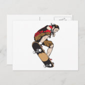 スケートボーダー ポストカード (正面/裏面)