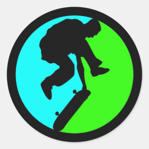 スケートボーダー ラウンドシール