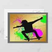 スケートボーディングエクストリーム ポストカード (正面/裏面)