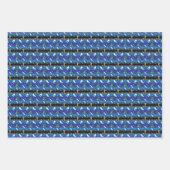 スケートボーディングクリスマスツリースケートボーダー ラッピングペーパーシート (正面)