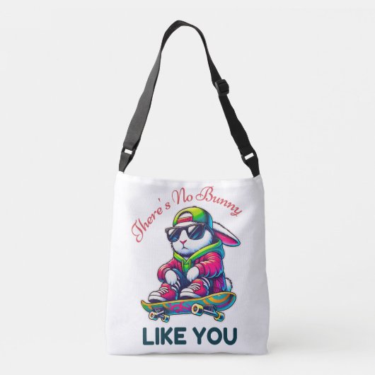 スケートボーディングバニーのようなバクールニーはない クロスボディバッグ (裏面)