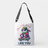 スケートボーディングバニーのようなバクールニーはない クロスボディバッグ (正面)