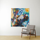 スケートボーディングベルネーズマウンテンドッグ タペストリー (インサイチュ(横))