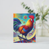 スケートボーディングルースター ポストカード (スタンド正面)