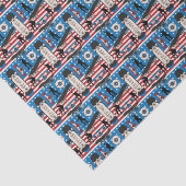 スケートボーディング愛国的USAスケートボーダー 薄葉紙 (詳細)