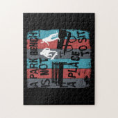 スケートボーディング – スケートボーおもしろいダーパークベンチ ジグソーパズル (縦)