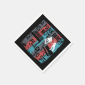 スケートボーディング – スケートボーおもしろいダーパークベンチ スタンダードカクテルナプキン (角)