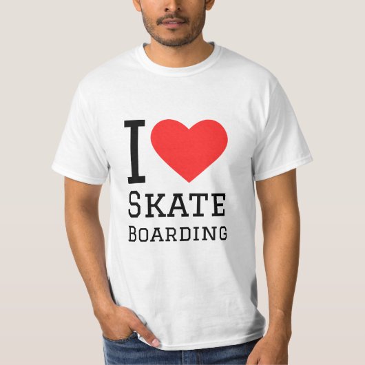 スケートボードが大好き Tシャツ (正面)
