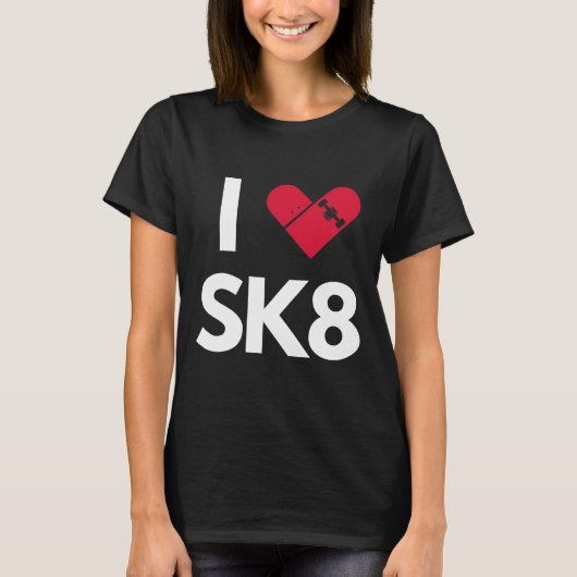 スケートボードが大好き Tシャツ (正面)