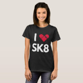 スケートボードが大好き Tシャツ (正面フル)