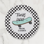 スケートボードそれを蹴ろう誕生日ありがとう フェイバータグ (正面)