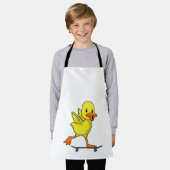 スケートボードでスケーターとしてアヒル エプロン (着用した状態)