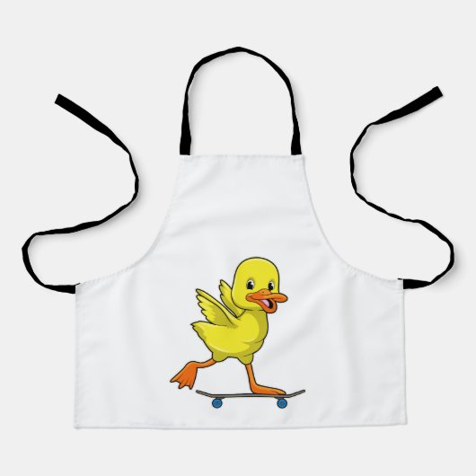 スケートボードでスケーターとしてアヒル エプロン (正面)