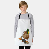 スケートボードでスケーターとしてアヒル エプロン (着用した状態)