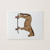 スケートボードでスケーターとして馬 ジグソーパズル (横)