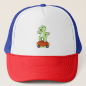 スケートボードとしてシェルを持つ亀 キャップ (正面)