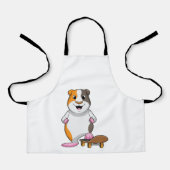 スケートボードとスケーターとしてのモルモット エプロン (正面)
