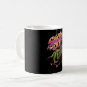スケートボードと恐竜 コーヒーマグカップ (正面左)