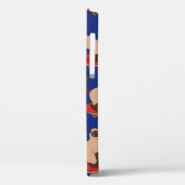 スケートボードにシャム猫を入れたシームレスな模様。 Case-Mate iPhoneケース (裏面 / 左)