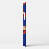 スケートボードにシャム猫を入れたシームレスな模様。 Case-Mate iPhoneケース (裏面 / 右)