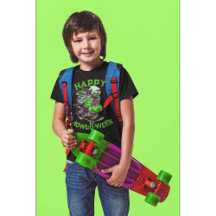 スケートボードに乗るハッピーハウルオウィーンウルフ