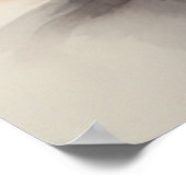 スケートボードに座っているバセットハウンド ポスター (角)