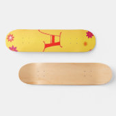 スケートボードに手紙を出す スケートボード (横)