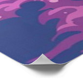 スケートボードに搭乗する宇宙飛行士 ポスター (角)