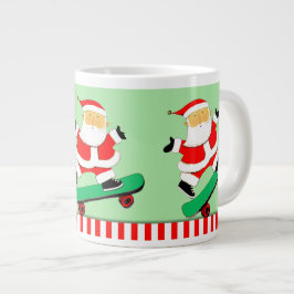 スケートボードのクリスマス休日のギフト ジャンボコーヒーマグカップ