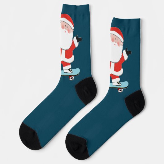 スケートボードのクリスマス休日 ソックス (左)