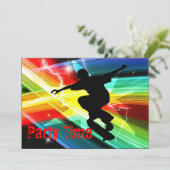 スケートボードのクロスライティングパーティー 招待状 (スタンド正面)