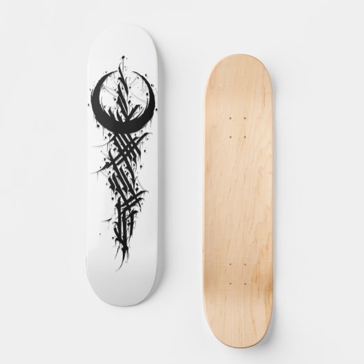 スケートボードのゴミ入れアート スケートボード (正面)