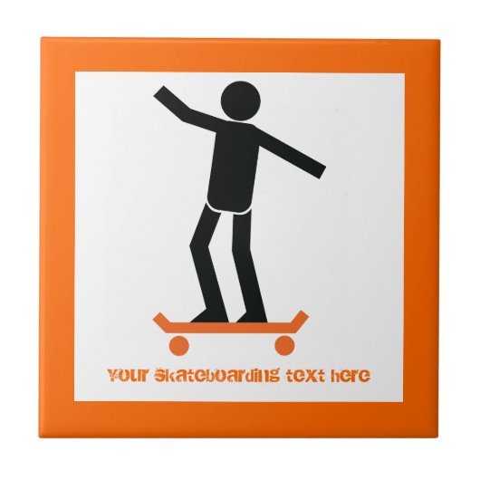 スケートボードのスケートボーカスタムダー タイル (正面)